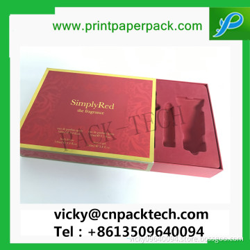 Custom Fancy Cosmetic Body Lotion Cardboard Box Perfume Spray Shower Gel Packaging Box with PVC Flocking Tray